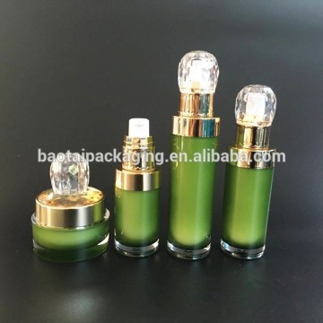 Green Unique Elegance Round Diamond Series Bottle