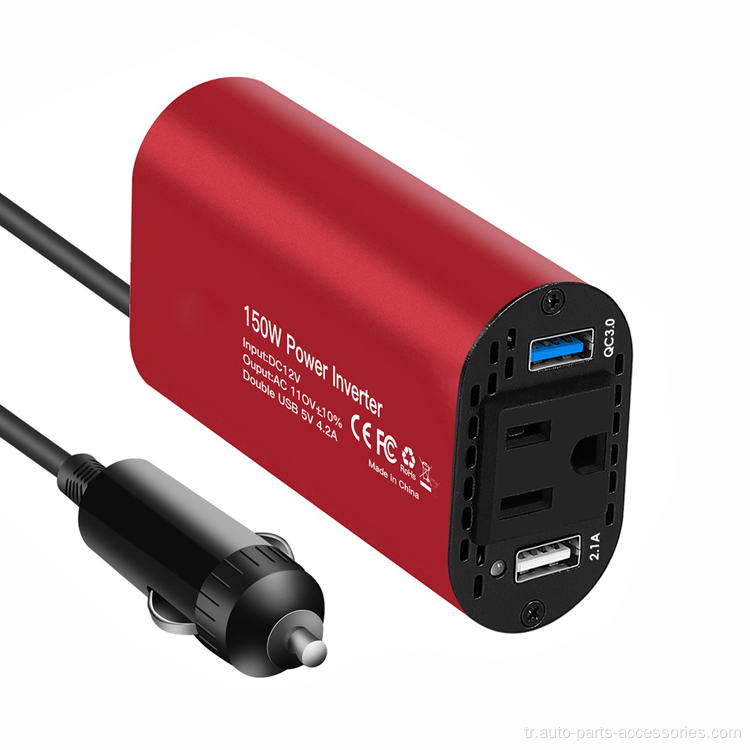 USB akıllı araba güç invertörlü araba invertör