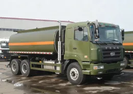 Military Green Oil Tanker Truck