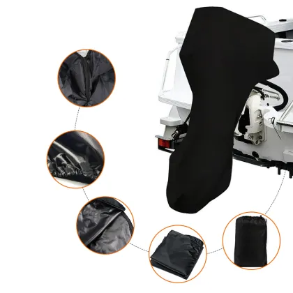 Marine Motor Engine Cover: Heavy Duty Durable Trailerable Full Outboard Boat Canvas Cover