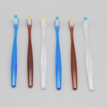 Toothbrush with transparent crystle handle brush bristle