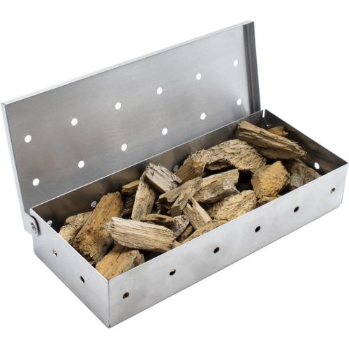 La caja del fumador agrega Smokey BBQ Flavo