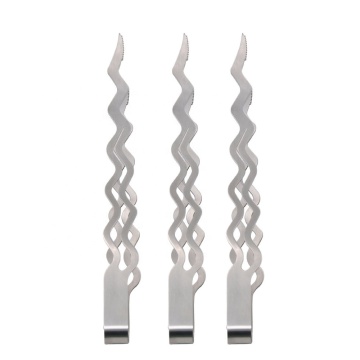 395MM Wave Style Trident Shaper Stainless Steel Shisha Hookah Tongs Tweezers Clamp