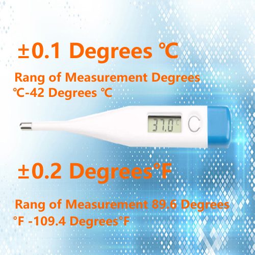 Household electronic thermometers with low power consumption