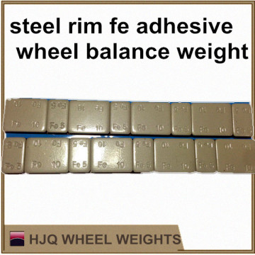Steel and alloy rims Fe stick on wheel balance weight
