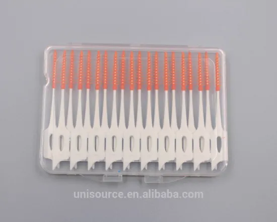 Soft pick orange Gum stick flosser