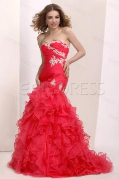 A-Line Sweetheart Red Wedding Dresses 2015 New bridal Gown