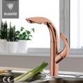 Rose Gold Rotating Spout Pullout Sprayer, Faucet Dapur