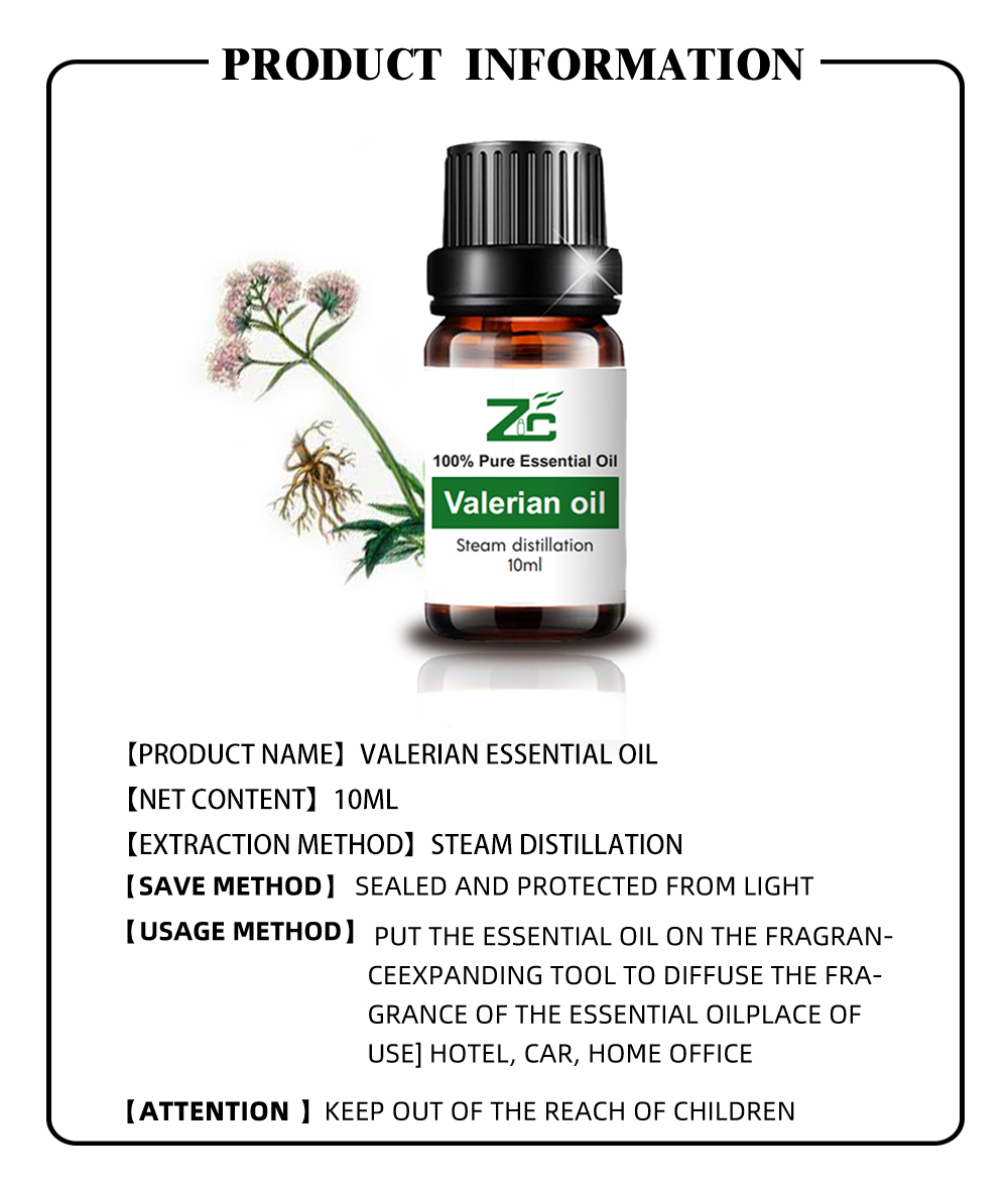 O melhor óleo essencial da Valeriana para aromaterapia da fábrica para aromaterapia