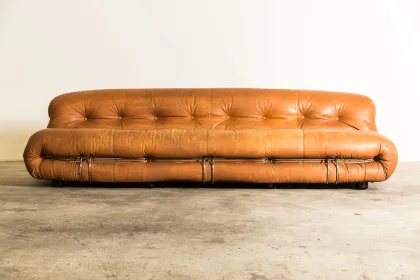 Italian Soriana Sofa by Afra & Tobia Scarpa