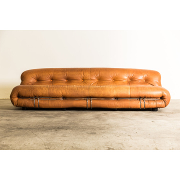 Italian Soriana Sofa by Afra & Tobia Scarpa