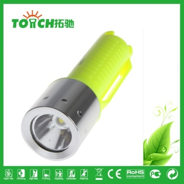 2017 High power aluminum alloy plastic T6 rechargeable diving flashlight for camping