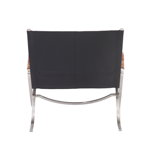 FK 82 X-Chair Replica in Black Anline Leather