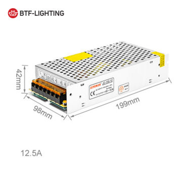 AC 110V DC 12.5A LED Strip Power Supply for Factory Sales