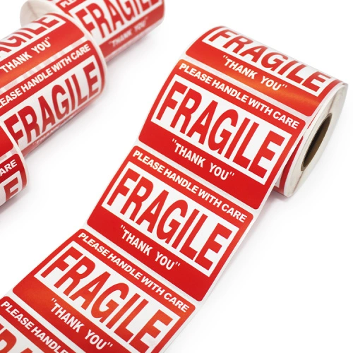 3 X 2 Inch Handle With Care 500 Fragile Stickers For Shipping Moving Glass Permanent Adhesive Commercial Grade Fragile Labels 1 Roll 500 Labels