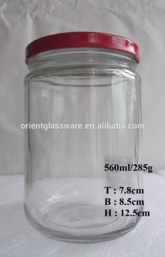 18oz 560ml coconut pepper oil bottle jam jar