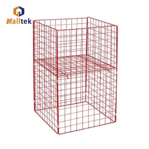 Storage Cage Supermarket promotional shelf wire mesh cage Supplier