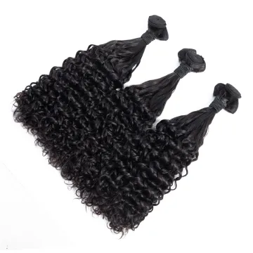 Best Human Hair Weave Bundles Deals New Royce Fumi Ocean Wave Curly Cuticle Aligned Mink Hair