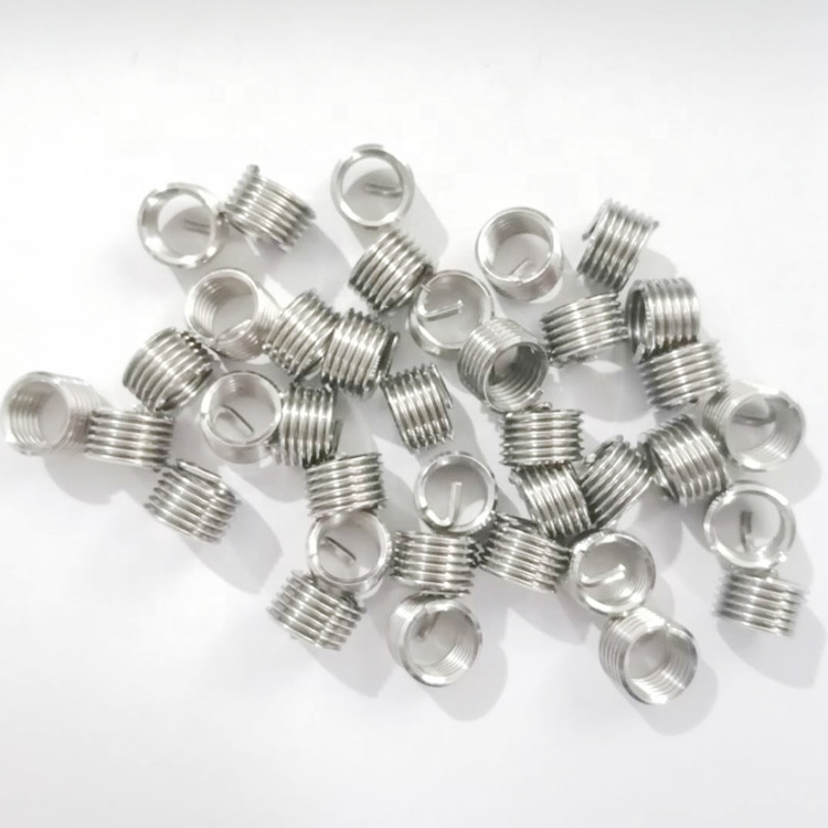Custom Size 304 Stainless Steel Threaded Insert Radiator Fastening M2-M6 Titanium Wire Turned Thread Inserts Metric Carton