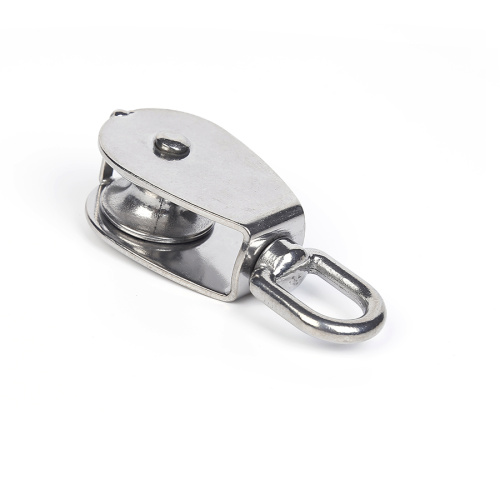 Super wear-resistant stainless steel single pulley Lifting pulley hoist wire traction wheel Manufactory