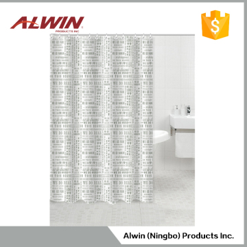Polyester hotel printing shower curtain 9060-2