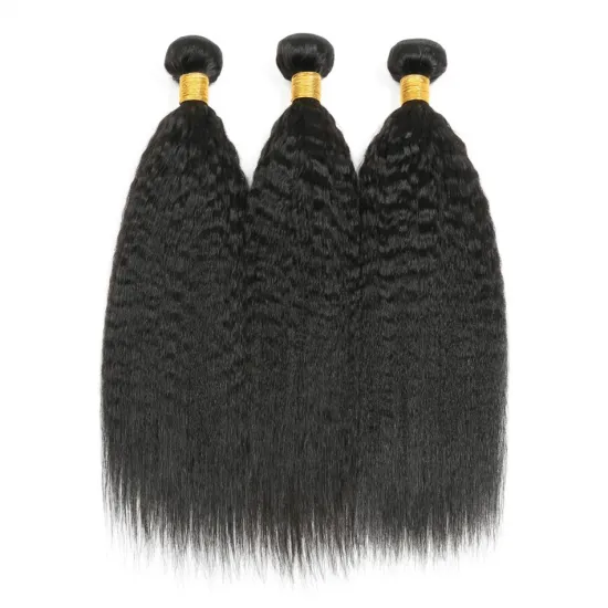 100% Cuticle Aligned Virgin Brazilian Yaki Hair One Bundle 10A Quality Mink Brazilian Human Hair Extensions Kinky Straight