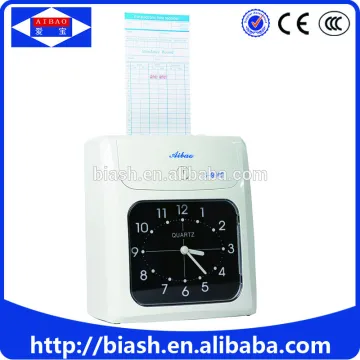 staff punch card time record attendance machine/time attendance machine