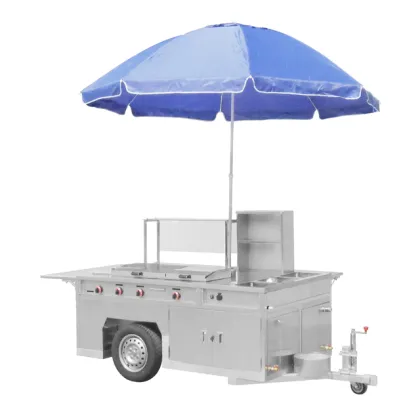 Mobile Food Truck: Stainless Steel Pizza BBQ Trailers & Street Food Carts