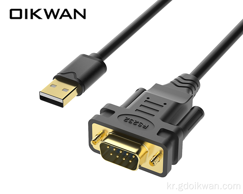 USB ~ DB9 직렬 케이블 Oikwan Serial to USB 어댑터 콘솔 케이블
