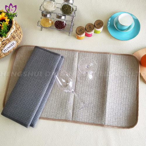 Dish Drying Mat PM38 Solid color dish drying mat Supplier