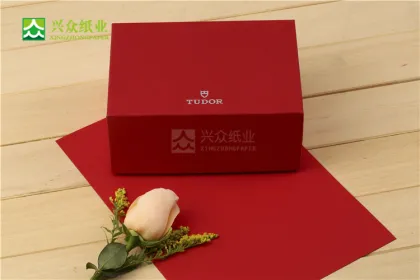 Red Papier Paperboard Card for Box