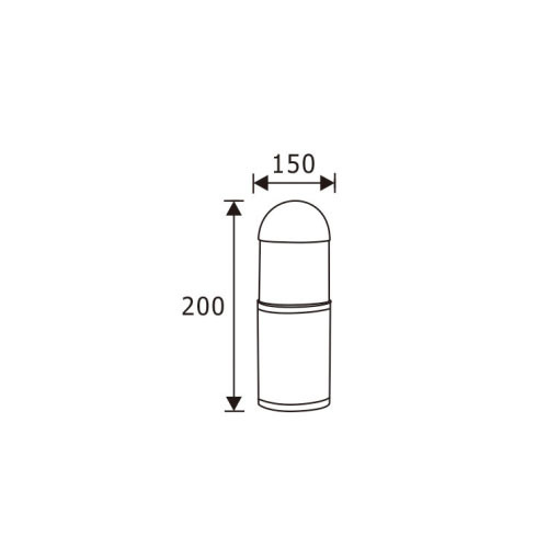 LEDER Dimmable Aluminum 3000K CREE Led Bollard Light