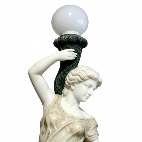 Elegant Marble Lady Floor Lamps Pomona Goddess