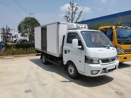 4x2 Gasoline Refrigerated Van Trucks with Freezer Box - After-sales Service Available
