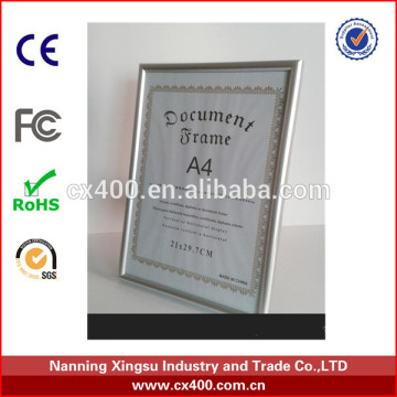 gold and silver frame used to certificare
