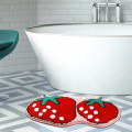 Tapete de banheiro fofo em forma de frutas