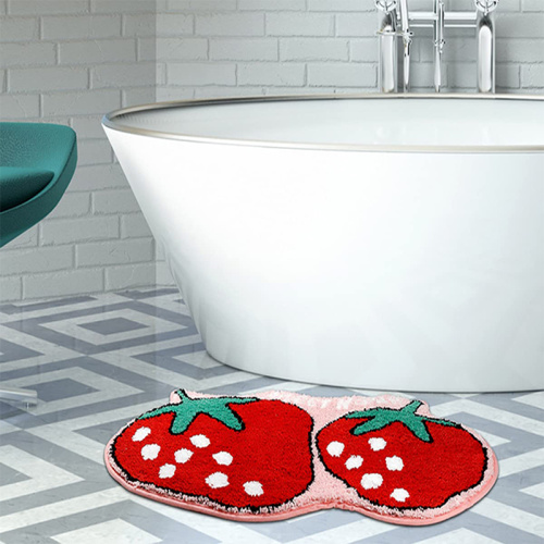 Rugs And Pads Cute Fruit Shape Bathroom Rug Manufactory