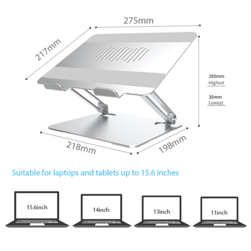 Schreibtischplatz gebrauchter tragbarer Laptopständer aus Aluminium