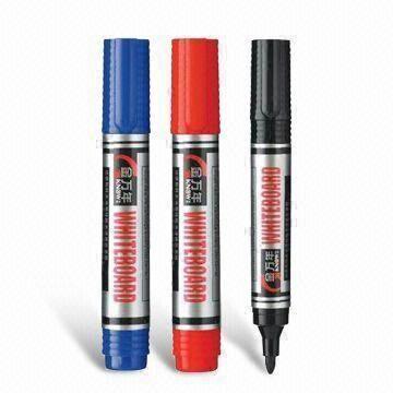 Easy-to-erase Whiteboard Marker, Available in Black, Blue, Red Colors, Cap with Clip
