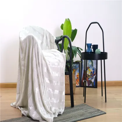 Customized Double-sided Fleece Striped Velvet Blankets