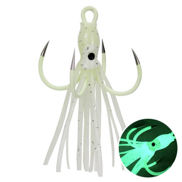 Wholesale Luminous 4 Anchor Hook with Luminous Octopus Squid Bait Body and Fish Iron Hook" 

However, to make it more SEO-friendly and concise, you might consider:

"Luminous Octopus Squid Bait with 4 Anchor Fish Hooks - Wholesale