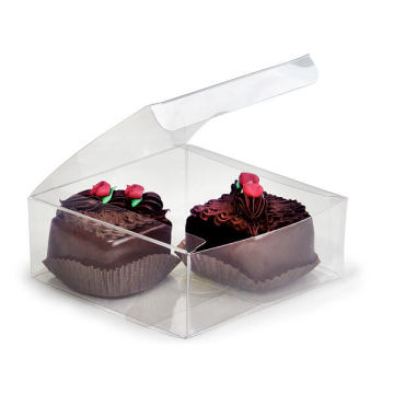 Small cheap transparent plastic pvc  truffle box