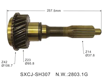 ME630155 Auto Parts Transmission Gear Shaft for MITSUBISHI