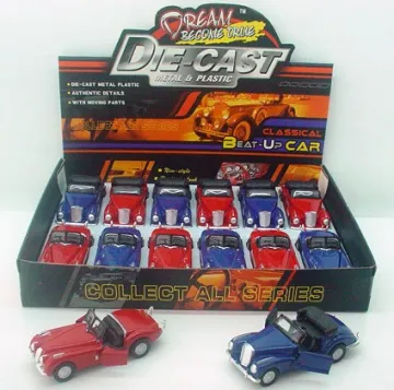1：34PULL BACK DIE-CAST JALOPY CAR(12PCS/BOX)