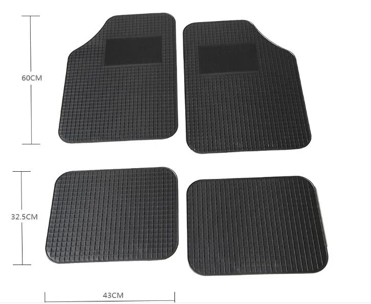 4pcs/set tappetini per pavimenti per auto universali in PVC per tappetino SUV