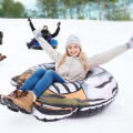 Tigre animal de servicio pesado inflable tubo de nieve inflable