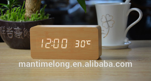 led alarm clock kids alarm clock wooden alarm clock