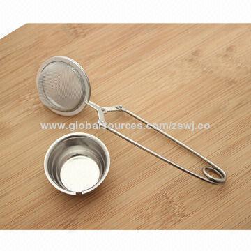 Tea Infuser, Snap Mesh, with Small Tray