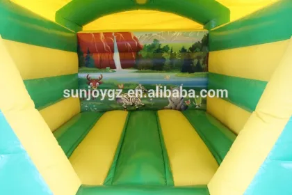 2017 Sunjoy Crazy Sale Jungle Jump Bouncer House for Rental & Sale