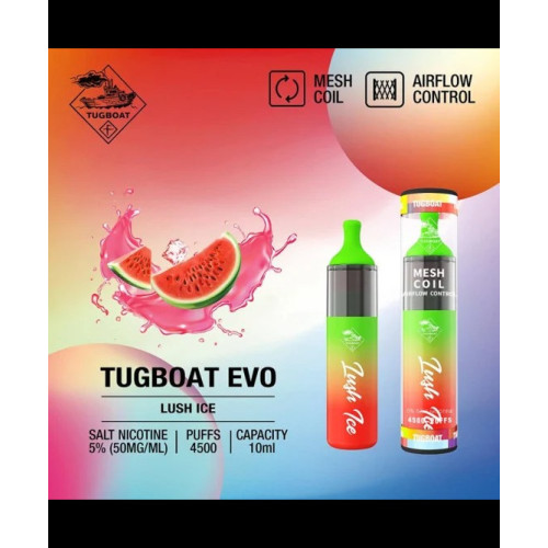 Tugboat EVO 4500 Puffs Disposable BOX Portugal